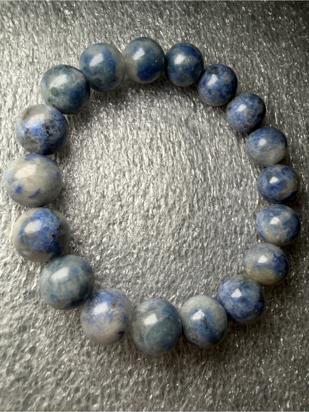 Beautiful 11MM Dumortierite Natural Crystal Bracelet